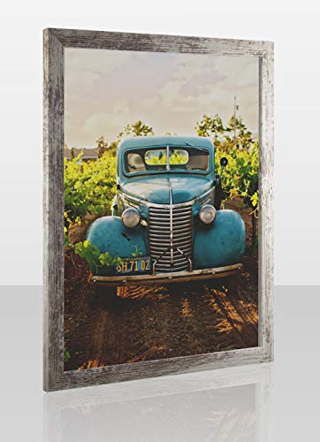 Bilderrahmen Monzetta Puzzlerahmen 33x98 Vintage Weiss Shabby Chic Treibholz Look 98x33 cm Klares Kunstglas von 1a Bilderrahmen