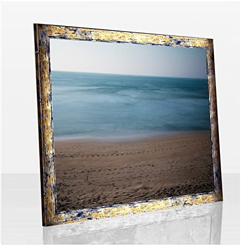 Bilderrahmen Monzetta Puzzlerahmen 34x74 Blau Gold Meliert 74x34 cm Antireflex Kunstglas Bilderrahmen Monzetta Puzzlerahmen 34x74 Blau Gold Meliert 74x34 cm Antireflex Kunstglas von 1a Bilderrahmen