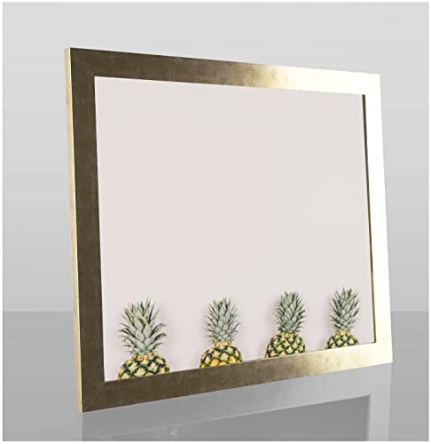 Bonito Slimline Profil Bilderrahmen Posterrahmen 31x43 cm Farbe Gold Antik 43x31 cm Puzzlerahmen Diamond Painting mit Antireflex Kunstglas von 1a Bilderrahmen