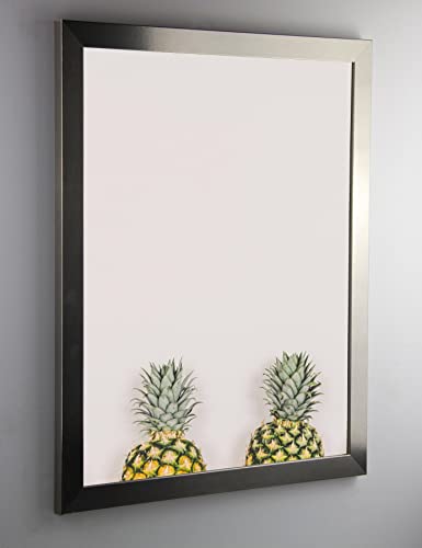 Bonito Slimline Profil Bilderrahmen Posterrahmen 48x64 cm Edelstahl Dekor 64x48 cm Puzzlerahmen Diamond Painting mit Kunstglas klar von 1a Bilderrahmen