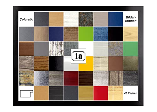Colorello Deluxe Bilderrahmen Posterrahmen 68,5x99 cm für USA und England Formate Schwarz Hochglanz mit Antireflex Kunstglas Colorello Deluxe Bilderrahmen Posterrahmen 68,5x99 cm für USA und England Formate Schwarz Hochglanz mit Antireflex Kunstglas von 1a Bilderrahmen