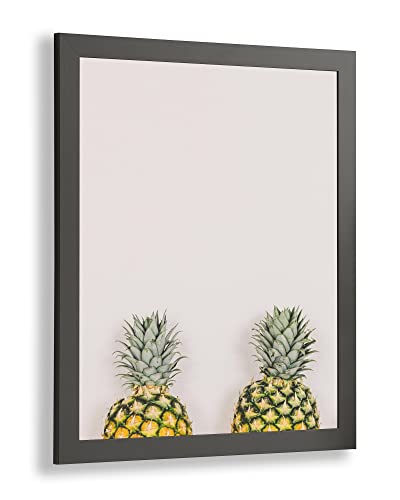 Colorello Deluxe Puzzlerahmen 69x97 cm Bilderrahmen Graphit Optik Hintergrund Weiss Antireflex Kunstglas von 1a Bilderrahmen