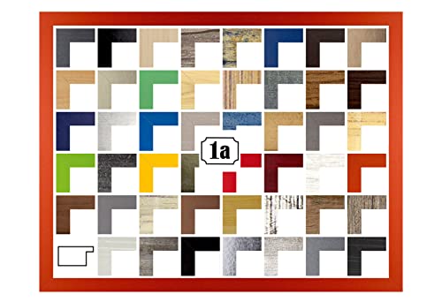 Multicolore Deluxe Bilderrahmen Posterrahmen 24x30 cm Orange Antireflex Kunstglas Hintergrund Weiss Multicolore Deluxe Bilderrahmen Posterrahmen 24x30 cm Orange Antireflex Kunstglas Hintergrund Weiss von 1a Bilderrahmen