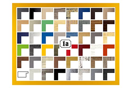 Multicolore Deluxe Bilderrahmen Posterrahmen 36,5x49,5 cm Gelb Antireflex Kunstglas Hintergrund Weiss Multicolore Deluxe Bilderrahmen Posterrahmen 36,5x49,5 cm Gelb Antireflex Kunstglas Hintergrund Weiss von 1a Bilderrahmen