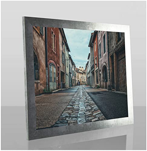 Orion Deluxe Bilderrahmen Posterrahmen 52x38 cm Puzzlerahmen Farbe Eisen Gewischt Kunstglas Klar Hintergrund Weiss von 1a Bilderrahmen