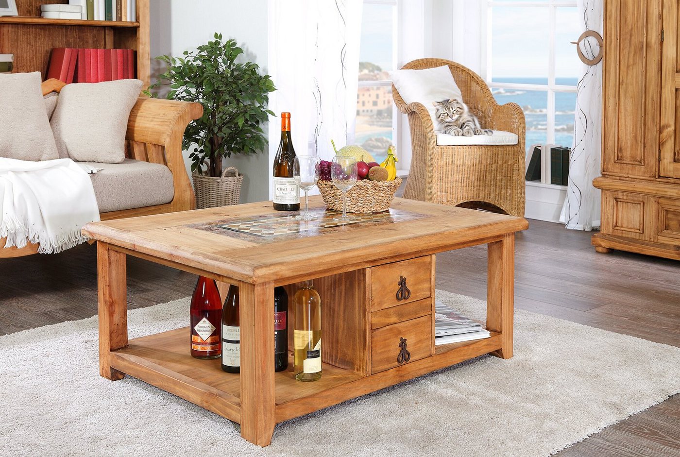 1a Direktimport Couchtisch Mexico Möbel Couchtisch Pinie massiv Marmormosaik Landhausstil 1a Direktimport Couchtisch Mexico Möbel Couchtisch Pinie massiv Marmormosaik Landhausstil von 1a Direktimport
