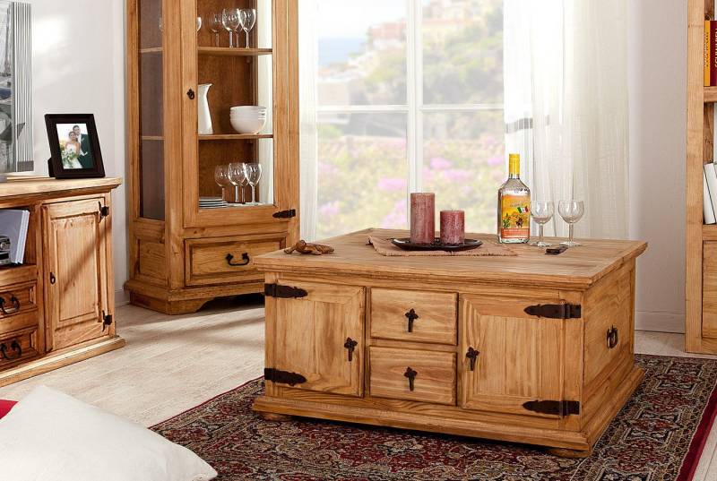 1a Direktimport Couchtisch Mexico Möbel Couchtischtruhe Truhentisch - Pinie Massivholz - Landhaus 1a Direktimport Couchtisch Mexico Möbel Couchtischtruhe Truhentisch - Pinie Massivholz - Landhaus von 1a Direktimport