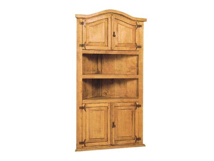 1a Direktimport Eckschrank Mexico Möbel Eckschrank Eckregal - Pinie Massivholz - Landhausstil, braun von 1a-Direktimport