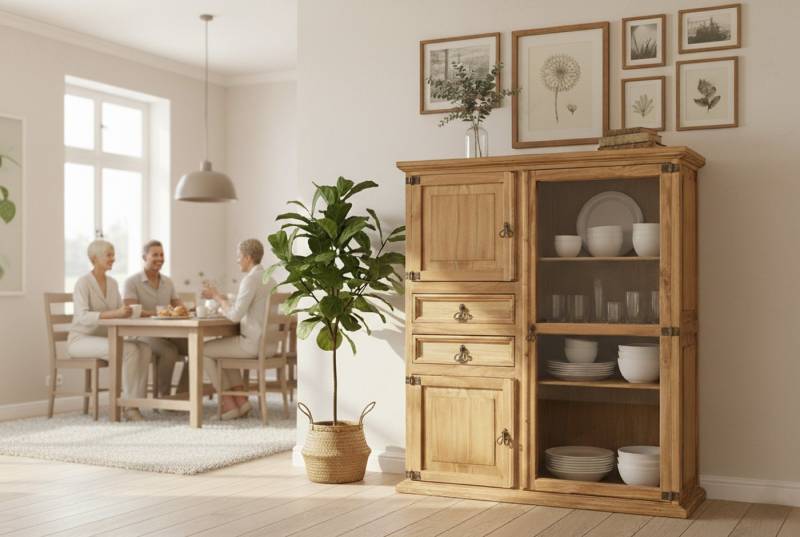 1a Direktimport Highboard Mexico Möbel Schrank Highboard - Pinie Massivholz - Landhausstil 1a Direktimport Highboard Mexico Möbel Schrank Highboard - Pinie Massivholz - Landhausstil von 1a Direktimport