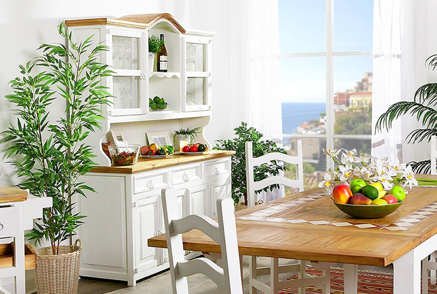 1a Direktimport Küchenbuffet Buffet Büffetschrank Pinie massiv - Mexico Weiß Honig - Landhaus 1a Direktimport Küchenbuffet Buffet Büffetschrank Pinie massiv - Mexico Weiß Honig - Landhaus von 1a Direktimport