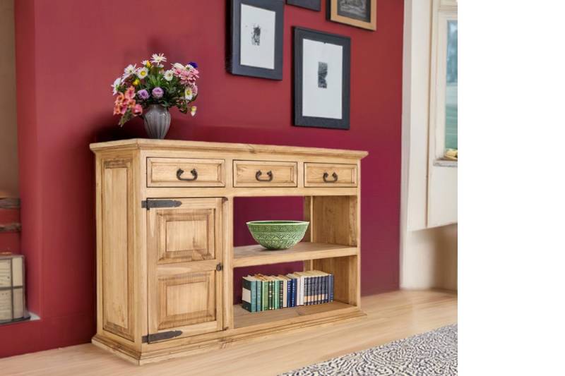 1a Direktimport Mehrzweckschrank Original Mexico Möbel - Pinie Massivholz - Sideboard Schrank - Landhau von 1a Direktimport