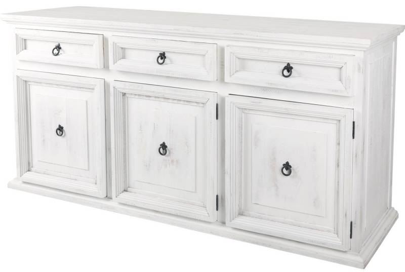 1a Direktimport Sideboard Kommode Sidebord Mexico Weiß Antik - Pinie Massivholz - Shabby Chic von 1a Direktimport