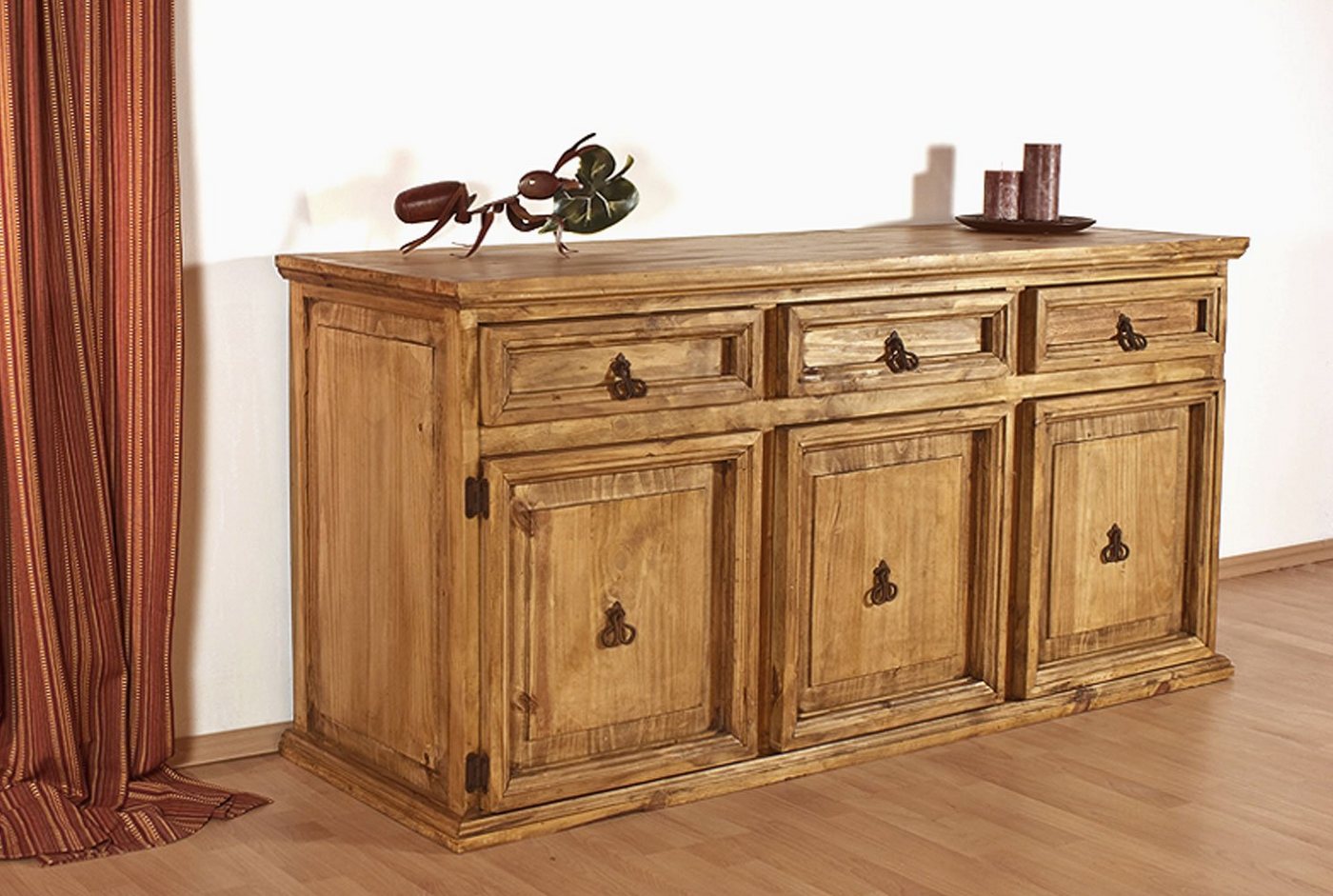 1a Direktimport Sideboard Mexico Möbel Sideboard Kommode - Pinie ähnlich Kiefer - Massivholz von 1a Direktimport