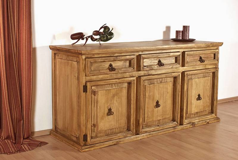 1a Direktimport Sideboard Mexico Möbel Sideboard Kommode - Pinie ähnlich Kiefer - Massivholz von 1a Direktimport