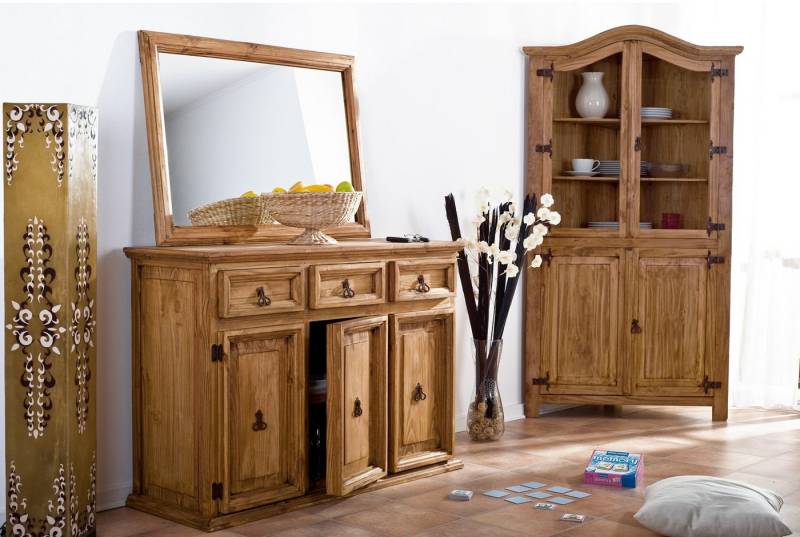 1a Direktimport Sideboard Mexico Möbel Sideboard Kommode - Pinie massiv - Landhausstil von 1a Direktimport