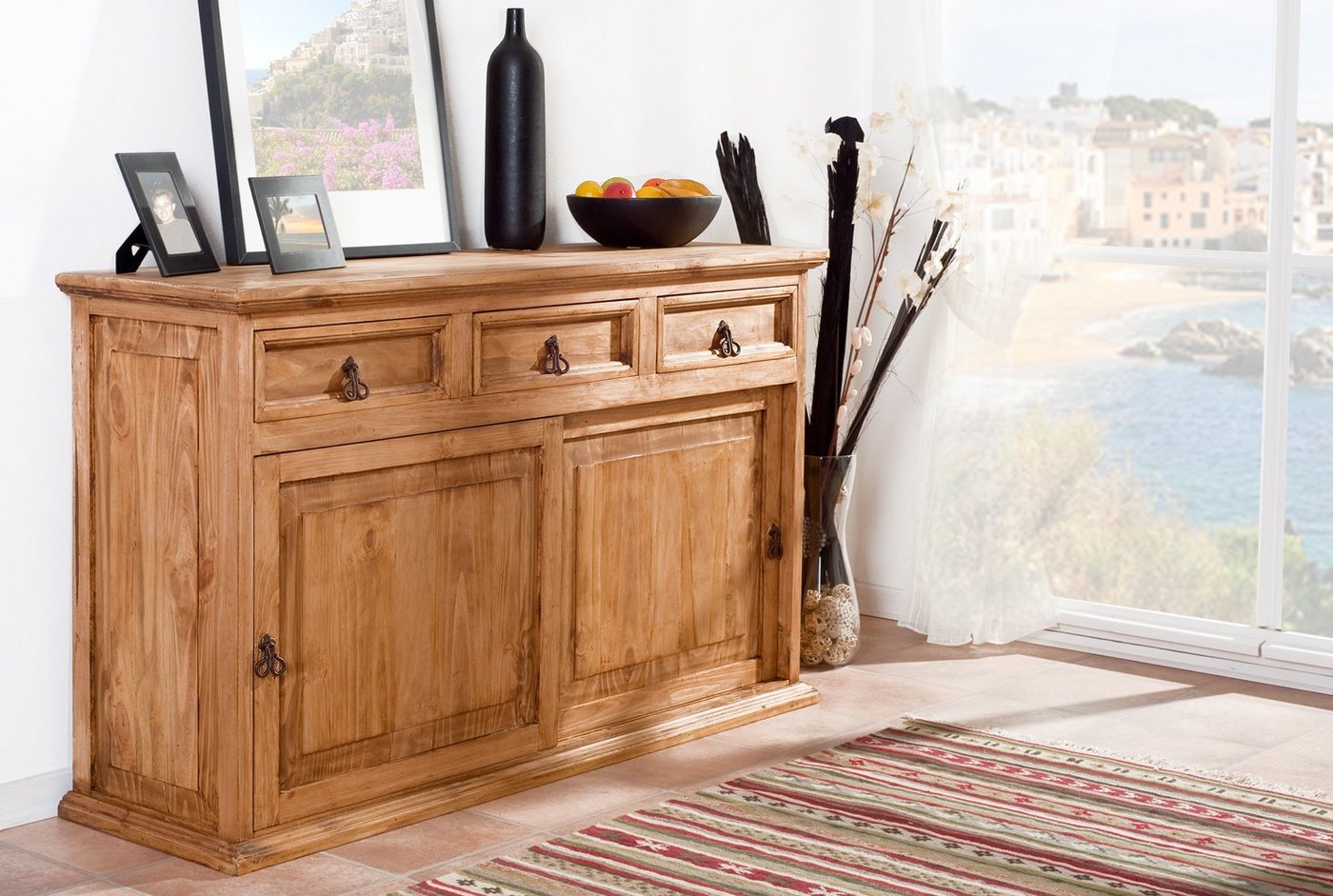 1a Direktimport Sideboard Mexico Möbel Sideboard Schiebetüren - Pinie Massivholz - Landhausstil 1a Direktimport Sideboard Mexico Möbel Sideboard Schiebetüren - Pinie Massivholz - Landhausstil von 1a Direktimport