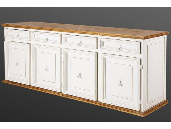1a Direktimport Sideboard Sideboard Kommode Mexico - Pinie Massivholzmöbel - Weiß - Landhaus, weiß von 1a-Direktimport