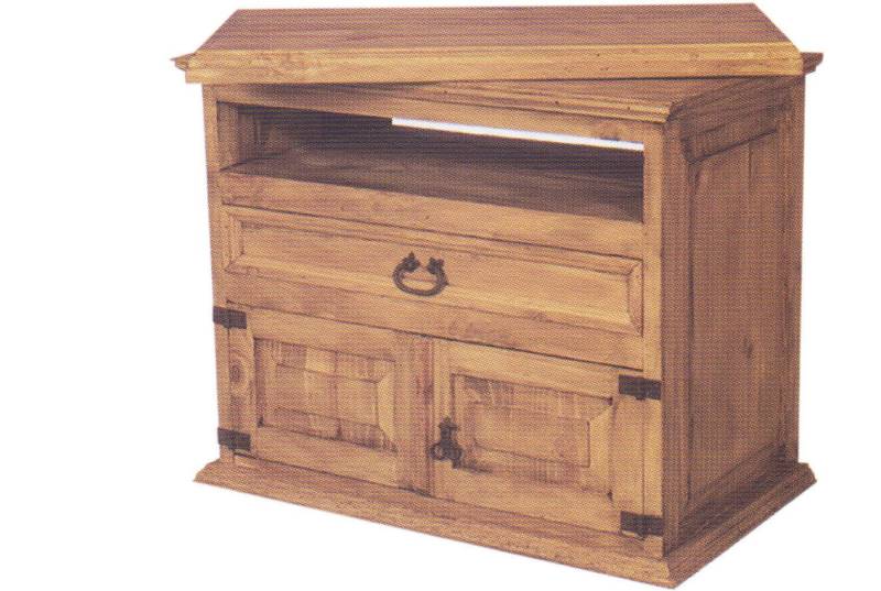 1a Direktimport TV-Board Mexico Möbel Fernsehschrank TV Kommode - Landhausstil - Pinie Massivho von 1a Direktimport