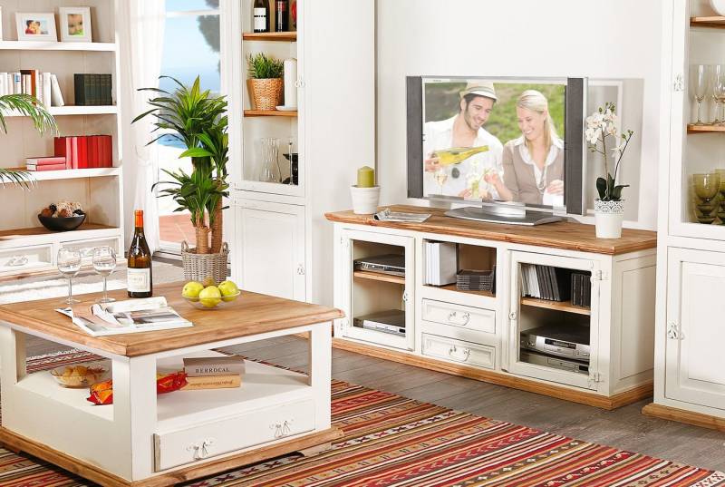 1a Direktimport TV-Board Mexico Möbel Fernsehschrank TV Kommode - Pinie massiv Weiß Honig 1a Direktimport TV-Board Mexico Möbel Fernsehschrank TV Kommode - Pinie massiv Weiß Honig von 1a Direktimport