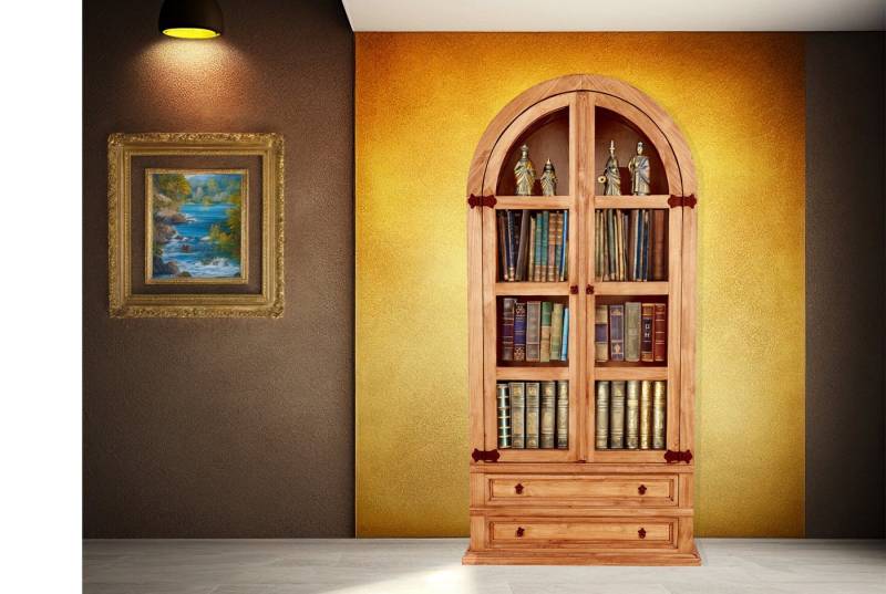 1a Direktimport Vitrine Mexico Möbel Rundbogenvitrine Rundbogenschrank - Pinie Massivholz - La 1a Direktimport Vitrine Mexico Möbel Rundbogenvitrine Rundbogenschrank - Pinie Massivholz - La von 1a Direktimport