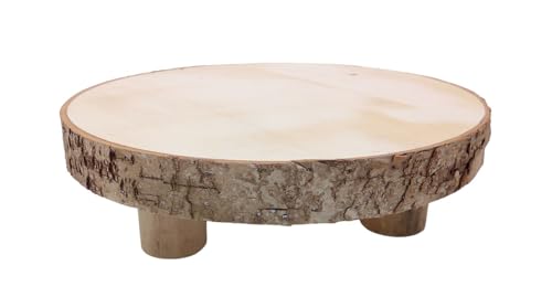 1a-Handelsagentur Deko Holz-Tischchen 20cm Tischdeko Weihnachtsdeko Gesteckunterlage Holztablett von 1a-Handelsagentur