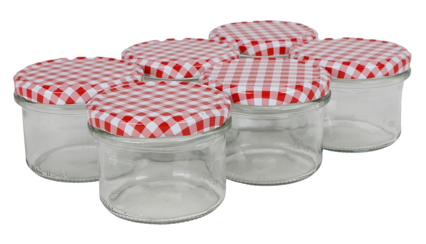 BURI Einmachglas Einmachgläser 6er-Set 235ml Marmeladengläser Vorratsglas Schraubdeckel, Glas BURI Einmachglas Einmachgläser 6er-Set 235ml Marmeladengläser Vorratsglas Schraubdeckel, Glas von BURI