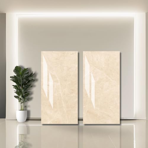Fliesen hell Steinoptik Rebel Beige Glanz poliert 60×120 cm von 1a Sales & Trading