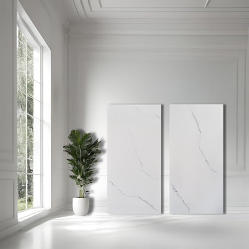 Fliesen weiß Marmoroptik Polar White matt 60×120 cm von 1a Sales & Trading