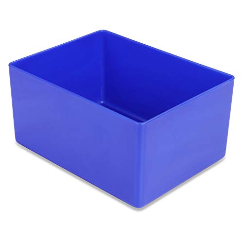 1a-TopStore 10 STK. Einsatzkästen Einsatzboxen Schubladen-Einsatzkasten Sortierboxen, 32 Größen, 5 Farben (blau, 106x80x54 mm) von 1a-TopStore