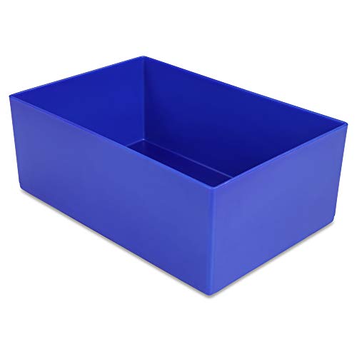 1a-TopStore 10 STK. Einsatzkästen Einsatzboxen Schubladen-Einsatzkasten Sortierboxen, 32 Größen, 5 Farben (blau, 162x108x63 mm) von 1a-TopStore