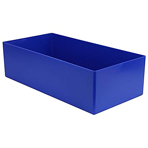 1a-TopStore 10 STK. Einsatzkästen Einsatzboxen Schubladen-Einsatzkasten Sortierboxen, 32 Größen, 5 Farben (blau, 216x108x63 mm) von 1a-TopStore