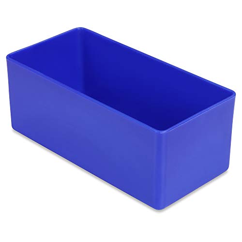 1a-TopStore 10 STK. Einsatzkästen Einsatzboxen Schubladen-Einsatzkasten Sortierboxen, 32 Größen, 5 Farben (blau, 99x49x40 mm) von 1a-TopStore