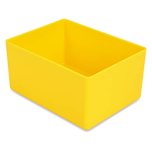 1a-TopStore 10 STK. Einsatzkästen Einsatzboxen Schubladen-Einsatzkasten Sortierboxen, 32 Größen, 5 Farben (gelb, 106x80x54 mm) von 1a-TopStore