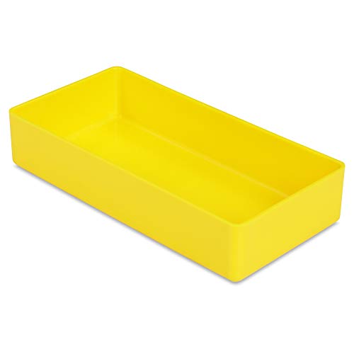 1a-TopStore 10 STK. Einsatzkästen Einsatzboxen Schubladen-Einsatzkasten Sortierboxen, 32 Größen, 5 Farben (gelb, 108x54x23 mm) von 1a-TopStore