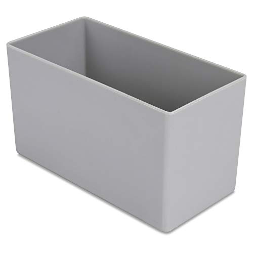 1a-TopStore 10 STK. Einsatzkästen Einsatzboxen Schubladen-Einsatzkasten Sortierboxen, 32 Größen, 5 Farben (grau, 108x54x63 mm) von 1a-TopStore