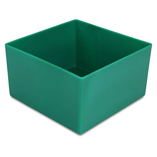 1a-TopStore 10 STK. Einsatzkästen Einsatzboxen Schubladen-Einsatzkasten Sortierboxen, 32 Größen, 5 Farben (grün, 108x108x63 mm) von 1a-TopStore