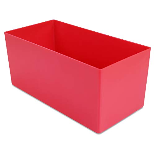 1a-TopStore 10 STK. Einsatzkästen Einsatzboxen Schubladen-Einsatzkasten Sortierboxen, 32 Größen, 5 Farben (rot, 198x99x90 mm) von 1a-TopStore