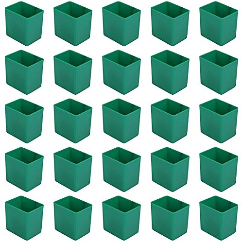 25 Stück Einsatzkasten grün, Höhe 54 mm, LxB =40x54 mm, Profiqualität für Industrie und Gewerbe von 1a-TopStore