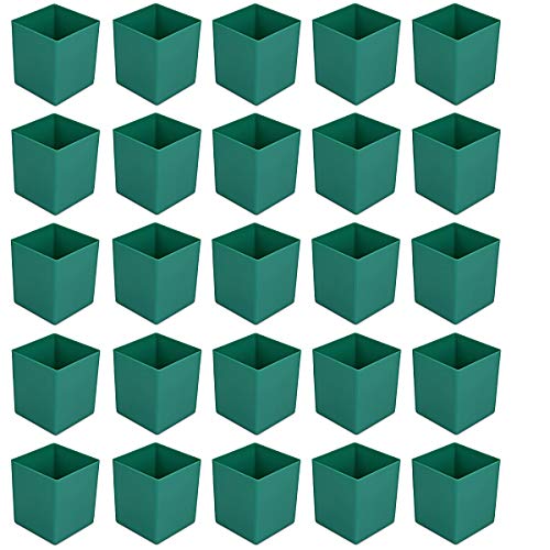25 Stück Kunststoff-Einsatzkasten E 63/1, grün, 54x54x63 mm (LxBxH), aus Polystyrol von 1a-TopStore