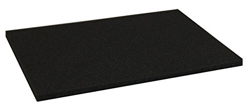 4er-Set Raster-Schaumstoffplatten 362x260, 15 mm stark, 15 mm Rastermaß, schwarz, aus PU von 1a-TopStore