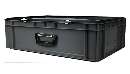 DJ Mischpult-Flightcase - Hardcase, grau, mit Koffergriff, Abm. 600x400x175 mm (LxBxH), 33 Liter Nutzvolumen von 1a-TopStore