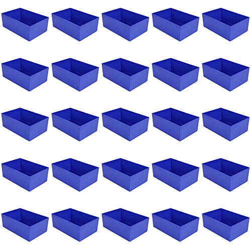 Industrienorm-Einsatzkasten f. Schubladen, blau 162x108x63 mm (LxBxH), aus Polystyrol 1 Packung = 25 Stück von 1a-TopStore