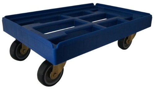 Kastenroller "RD-64Move", 300 kg Tragkraft, blau, mit 4 Lenkrollen, Ladefläche 600x400 mm von 1a-TopStore