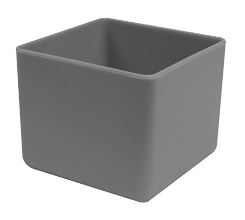 Schubladenbox und Einsatzkasten, grau, 49x49x40 mm (LxBxH), 1 Packung = 25 Stück von 1a-TopStore