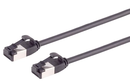 0,5m Cat 8.1 Lan Kabel Netzwerkkabel (1 Stück) Cat 8 Ethernet Kabel mit RJ45 Stecker Slim und dünn mit 40 Gbps Übertragungsrate Schwarz 0.5 Meter von 1aTTack.de