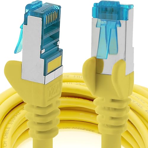 0.25m - CAT6a - Netzwerkkabel gelb - 1 Stück CAT 6 A Patchkabel 10000 Mbit s SFTP PIMF 500 MHz kompatibel zu CAT5 CAT6 CAT7 DSL Internet Switch Router 0.25m - CAT6a - Netzwerkkabel gelb - 1 Stück CAT 6 A Patchkabel 10000 Mbit s SFTP PIMF 500 MHz kompatibel zu CAT5 CAT6 CAT7 DSL Internet Switch Router von 1aTTack.de