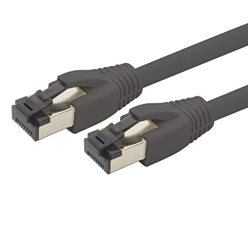 0,5m Cat 8 Netzwerkkabel CAT8 Kabel Schwarz - 1 Stück Cat.8 Lan 2000 Mhz 40 Gbit s 40GBase-T Poe+ Patchkabel Ethernetkabel LSZH - 1 x 0,5 Meter Schwarz von 1aTTack.de
