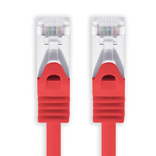 10m - rot - 1 Stück Cat7 Netzwerkkabel SFTP Patchkabel Lankabel Rohkabel 10GB/s - 500 Mhz konfektioniert mit 2 RJ45 Stecker Cat 6a 10m - rot - 1 Stück Cat7 Netzwerkkabel SFTP Patchkabel Lankabel Rohkabel 10GB/s - 500 Mhz konfektioniert mit 2 RJ45 Stecker Cat 6a von 1aTTack.de
