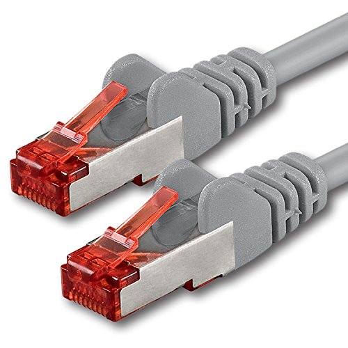 1aTTack.de 1x 2m - Cat 6 Netzwerk-Kabel Patch-Kabel Cat6 RJ45 SFTP - grau 1aTTack.de 1x 2m - Cat 6 Netzwerk-Kabel Patch-Kabel Cat6 RJ45 SFTP - grau von 1aTTack.de