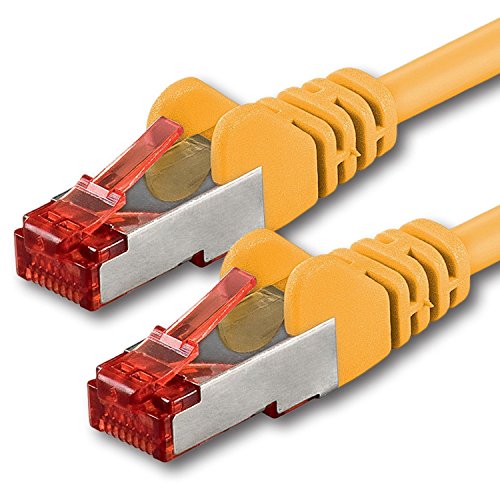 1aTTack.de 1x 2m - Cat 6 Netzwerk-Kabel Patch-Kabel Cat6 RJ45 SFTP - Gelb von 1aTTack.de